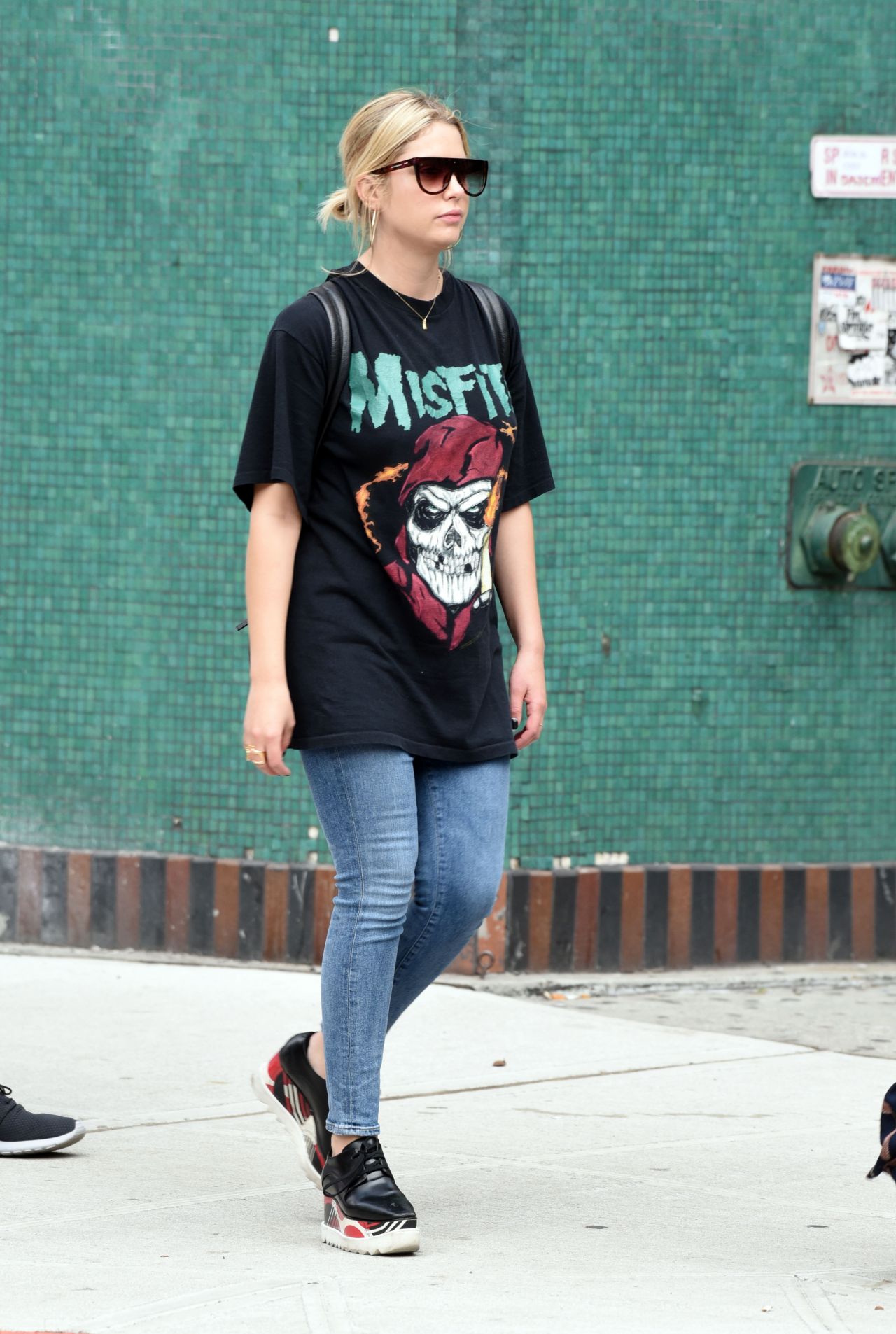 Ashley Benson Street Style - Greenwich Village in NYC 10/15/2017