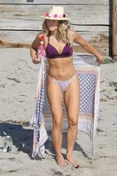 Ashley Hart in Bikini on the Beach in Malibu 10/26/2017
