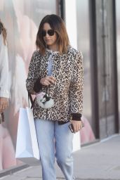 Ashley Tisdale Casual Style - Shopping at Revolve in West Hollywood