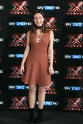 Aurora Ramazzotti - "X Factor" TV Show Photocall in Milan, Italy 10/24/2017