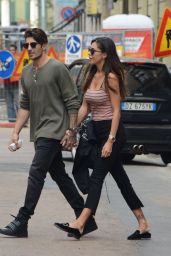 Belen Rodriguez and Andrea Iannone - Milan, Italy 10/01/2017