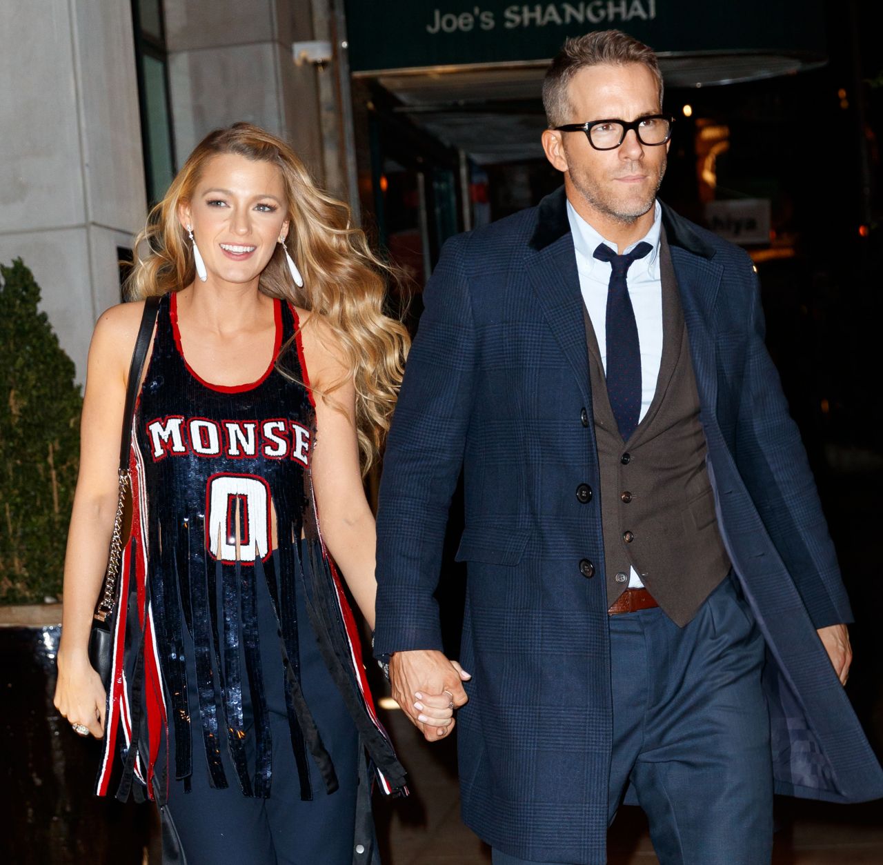 Blake Lively And Ryan Reynolds Exiting A Special Screening Of “all I See Is You” In New York 