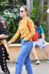 Brie Larson at Disneyland in Anaheim 10/19/2017