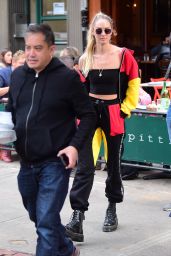 Candice Swanepoel Street Fashion - New York City 10/25/2017