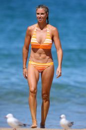 Candice Warner in Bikini on the Beach in Coogee 10/13/2017