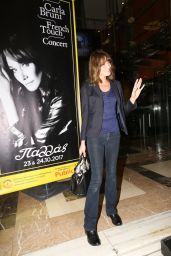 Carla Bruni - Begins Her World Music Tour in Athens 10/22/2017