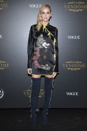 Chiara Ferragni – Vogue Party at PFW in Paris 10/01/2017
