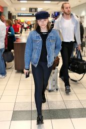 Chloe Grace Moretz in Leggings at Toronto Airport in Toronto 10/25/2017