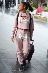 Christina Milian in Comfy Travel Outfit - Arrives in Sydney 10/11/2017
