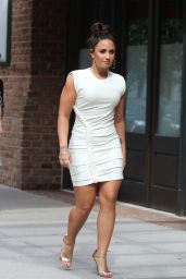 Demi Lovato in White Mini Dress - Manhattan