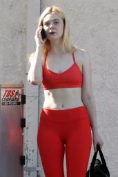 Elle Fanning - Hits the Gym in Studio City 10/28/2017