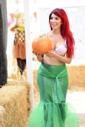 Farrah Abraham in Mermaid Costume at a Pumpkin Patch in Los Angeles 10/27/2017