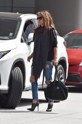 Halle Berry in Ripped Jeans - Out in Los Angeles 10/03/2017