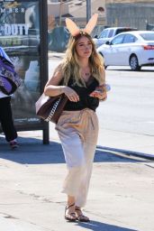 Hilary Duff Dresses as Bunny - Out in LA 10/27/2017