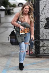 Hilary Duff in Ripped Jeans - Out in West Hollywood 10/30/2017