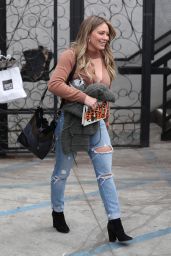 Hilary Duff in Ripped Jeans - Out in West Hollywood 10/30/2017