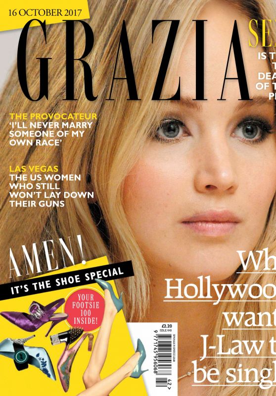 Jennifer Lawrence - Grazia UK October 2017 Issue