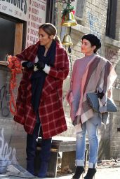 Jennifer Lopez and Vanessa Hudgens - "Second Act" Set in NYC 10/27/2017