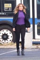 Jennifer Lopez - "Second Act" Movie Set in Queens, NY 10/23/2017