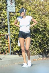 Kelly Rohrbach Leggy in Shorts - Working Out in Santa Monica 10/27/2017