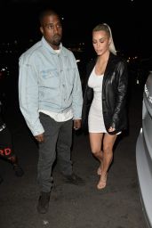 Kim Kardashian - Arrive to Her 37th Birthday Party in Los Feliz