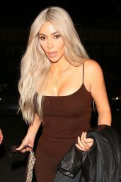 Kim Kardashian in All Brown - West Hollywood 10/18/2017
