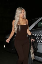 Kim Kardashian in All Brown - West Hollywood 10/18/2017
