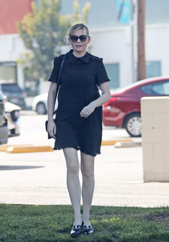 Kirsten Dunst in Mini Dress - Leaves Joan