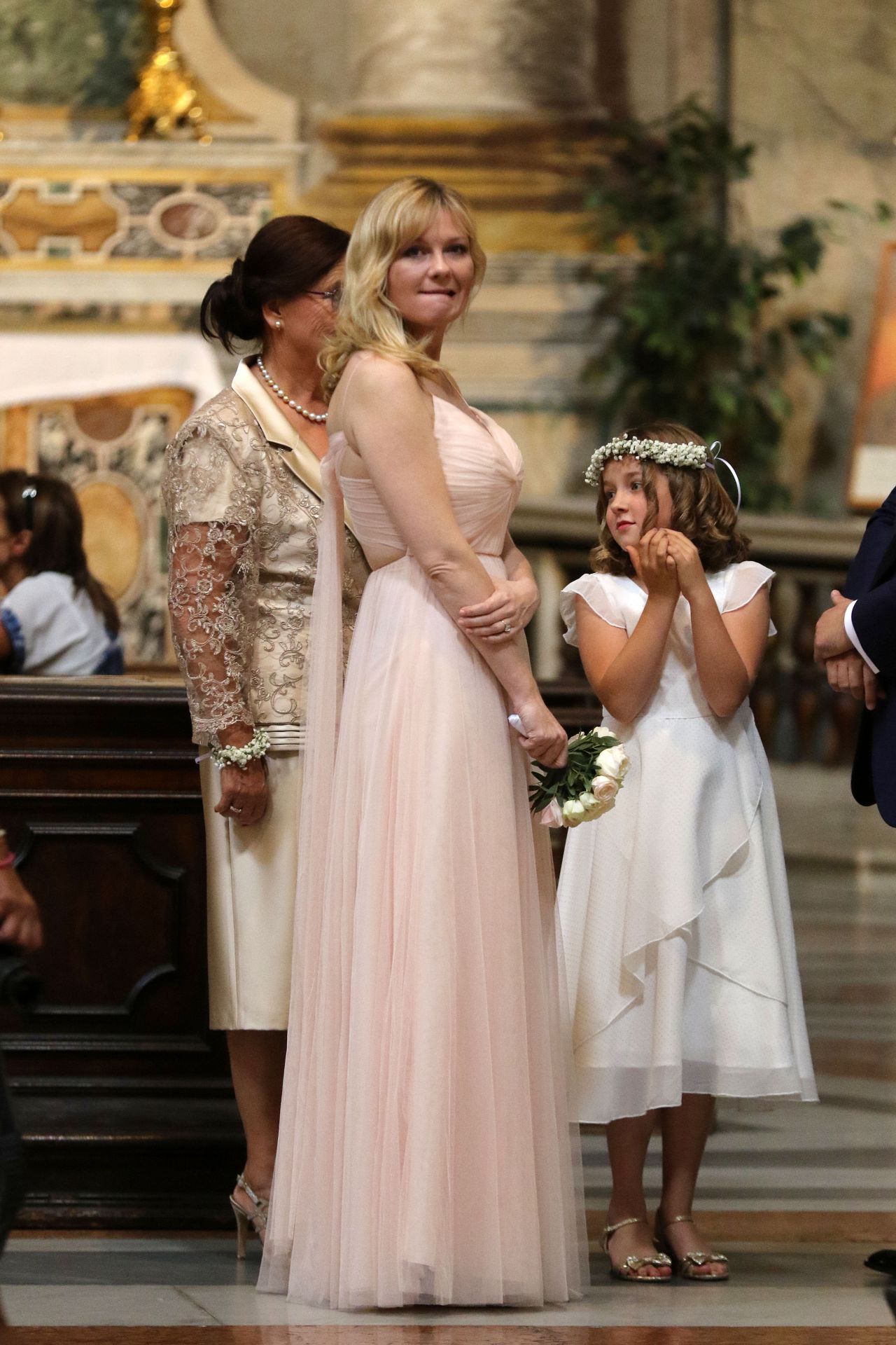 Kirsten Dunst is a Bridesmaid at the Rome Wedding of Her Best Friend 09/30/...