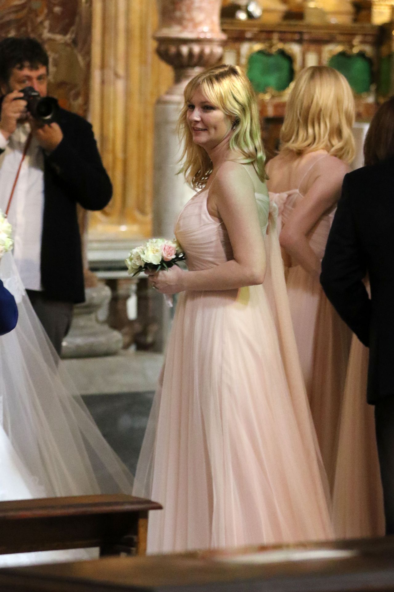 Kirsten Dunst is a Bridesmaid at the Rome Wedding of Her Best Friend 09/30/...
