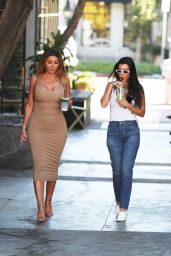 Kourtney Kardashian and Larsa Pippen - Alfred Tea Room on Melrose Place in West Hollywood 10/23/2017