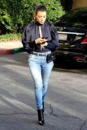 Kourtney Kardashian Casual Style - Leaving a Studio in Los Angeles 10/10/2017