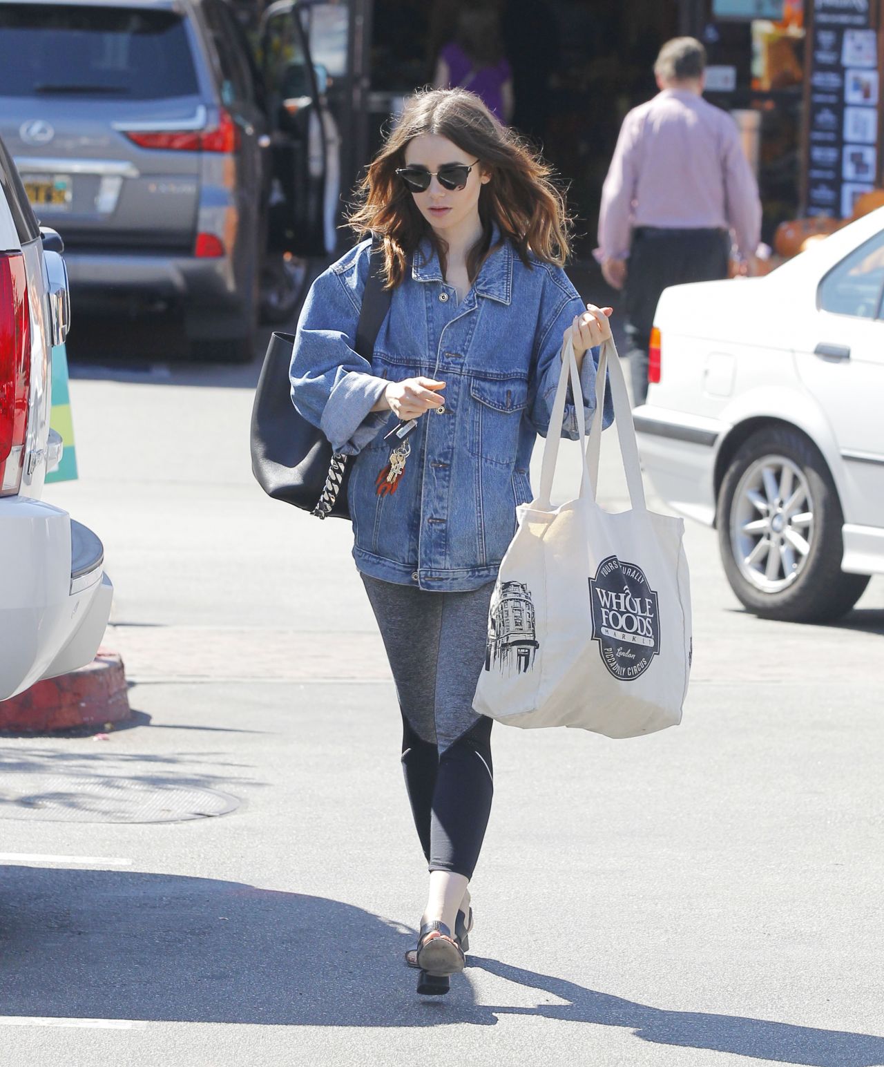 Lily Collins - Gets Some Coffee and Grocery in Beverly Hills 10/08/2017 ...