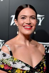 Mandy Moore in a Low Cut Floral Gown -  Variety Event in LA