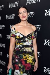 Mandy Moore in a Low Cut Floral Gown -  Variety Event in LA