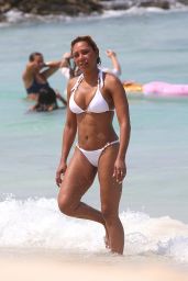 Melanie Brown in a White Bikini - Hawaii 10/07/2017