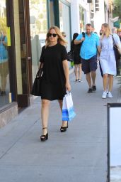 Mena Suvari in a Black Mini Dress - Beverly Hills 10/26/2017