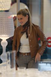 Michelle Hunziker and Tomaso Trussardi at Kartell Store in Milan 10/03/2017