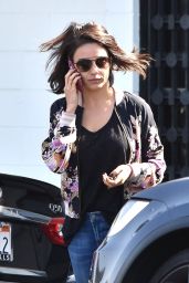 Mila Kunis at the Hair Salon in West Hollywood 10/13/2017