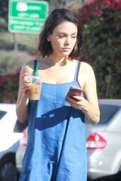 Mila Kunis Street Style - Out in Los Angeles 10/25/2017