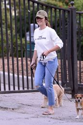 Minka Kelly - With Her Dogs at the Park in LA 10/04/2017