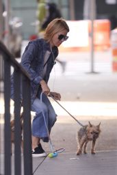 Naomi Watts Walking Her Dog in Tribeca, NYC 10/12/2017