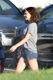 Natalie Portman Leggy in Shorts  - Los Angeles 10/26/2017