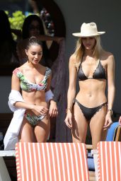 Olivia Culpo & Devon Windsor - Spotted by the Pool in Miami 10/20/2017