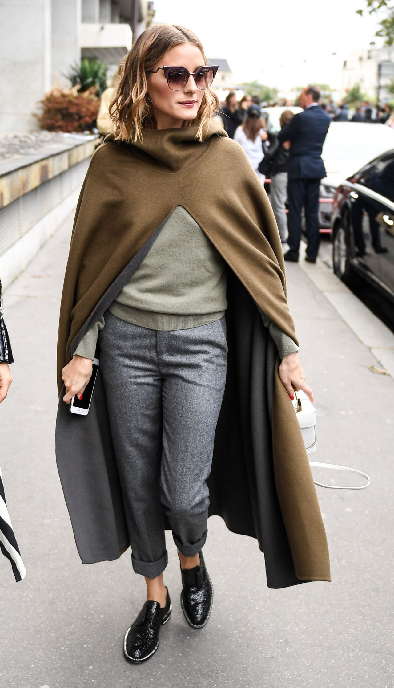 Olivia Palermo Style - Leaving Giambattista Valli Fashion Show in Paris ...
