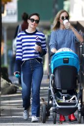 Olivia Wilde - Walking Her Dog in a Park in NYC 10/03/2017