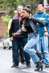 Priyanka Chopra - On the Sets of Quantico Season 3 in NYC 10/27/2017