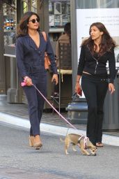 Priyanka Chopra - Takes Her Dog Diana to The Grove in LA 10/02/2017