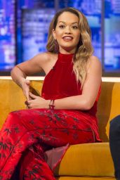 Rita Ora Appeared on The Jonathan Ross Show in London