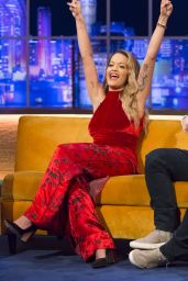 Rita Ora Appeared on The Jonathan Ross Show in London